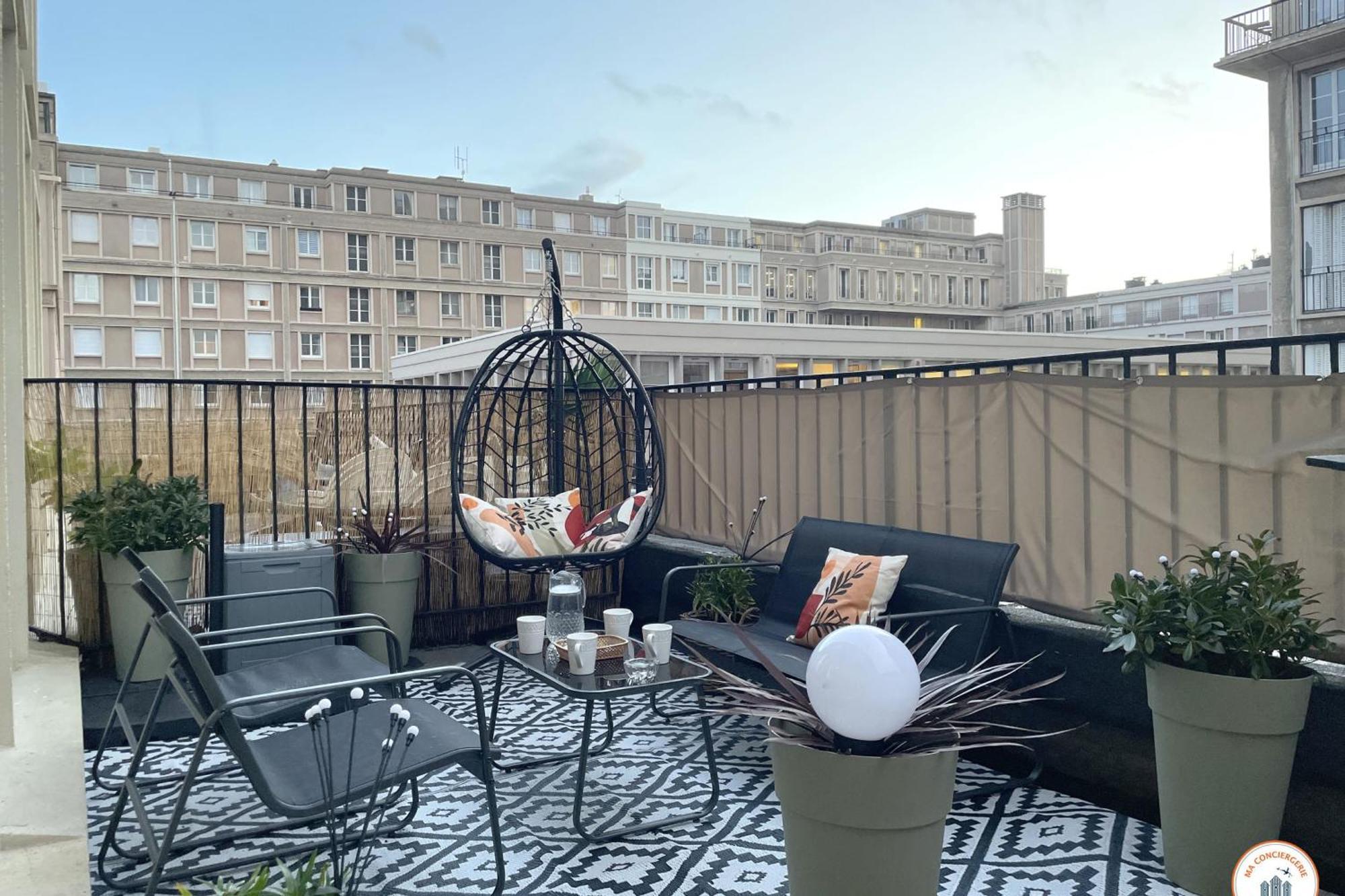 Bienvenue Au Chillou - Parking - Terrasse Lejlighed Le Havre Eksteriør billede